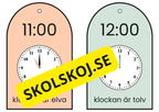 Klockan – hela timmar (kort)