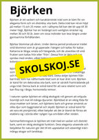 Kortfakta om träd
