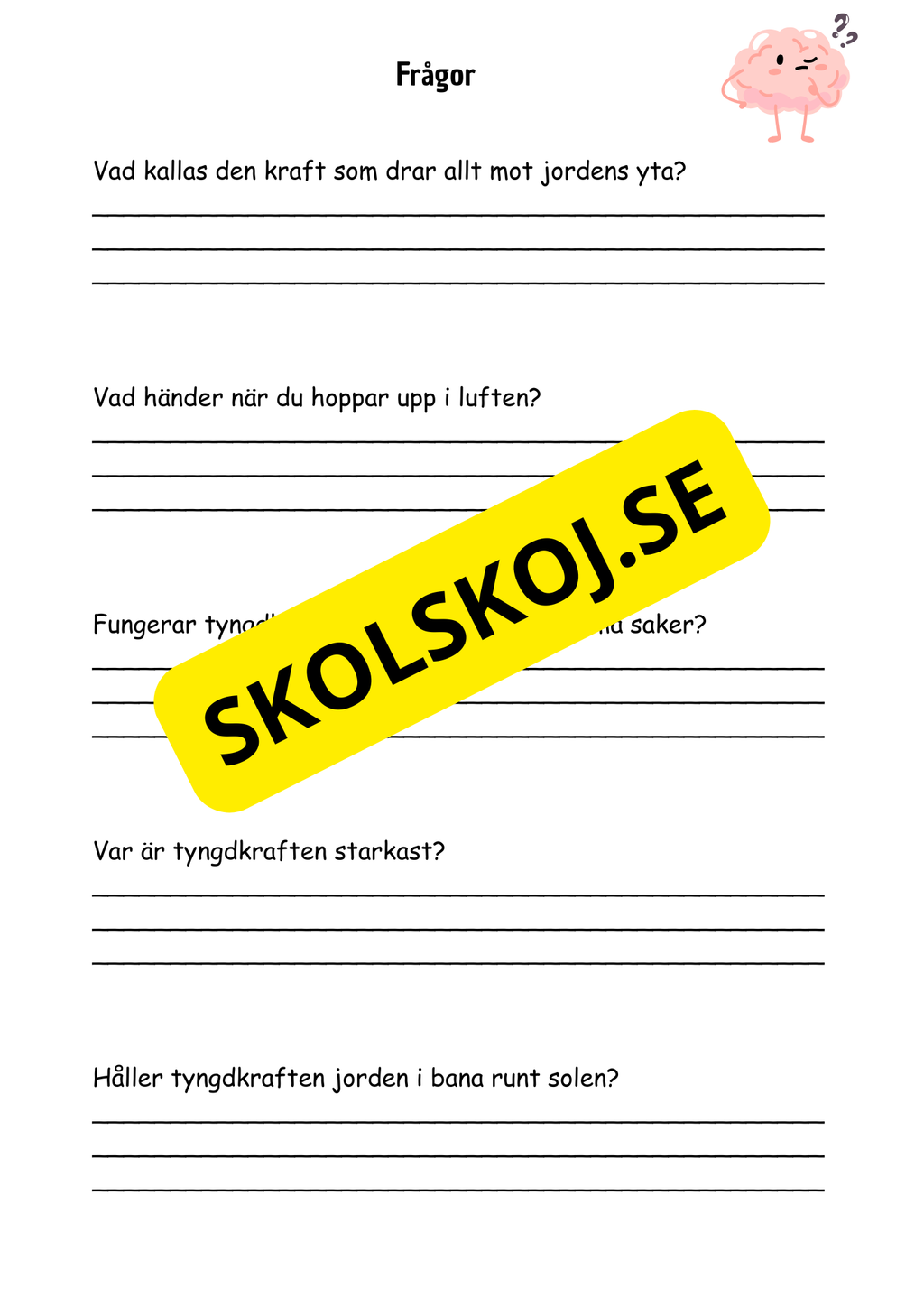 Krafter och rörelse - Årskurs 3 - 6