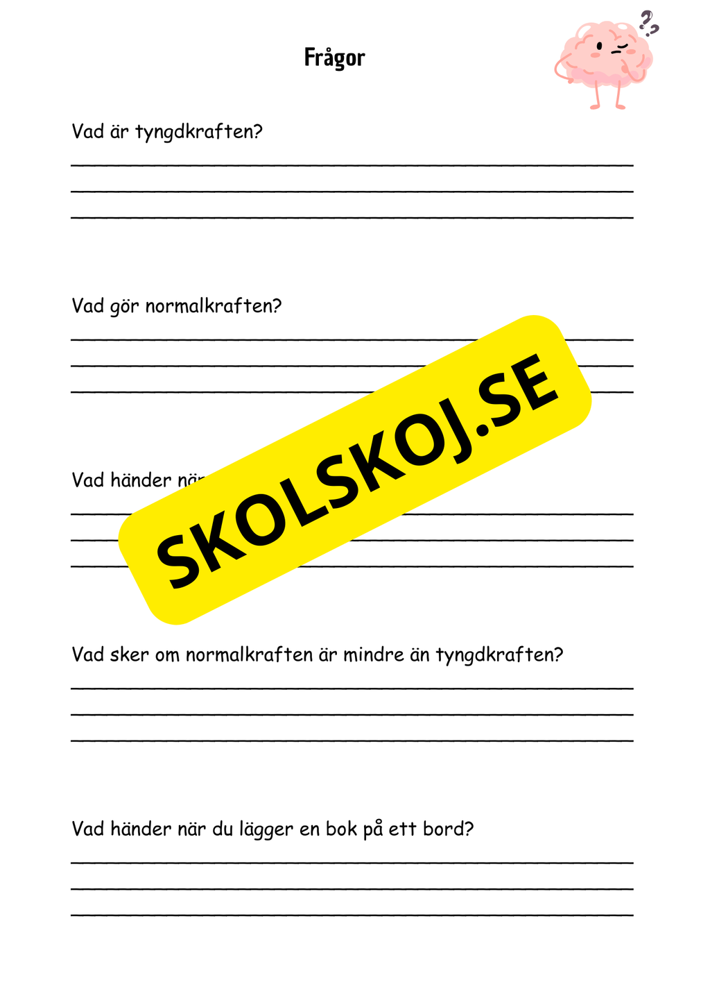 Krafter och rörelse - Årskurs 3 - 6
