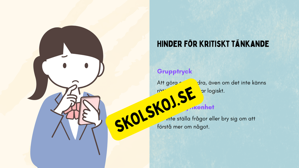Kritisk tänkande - Presentation