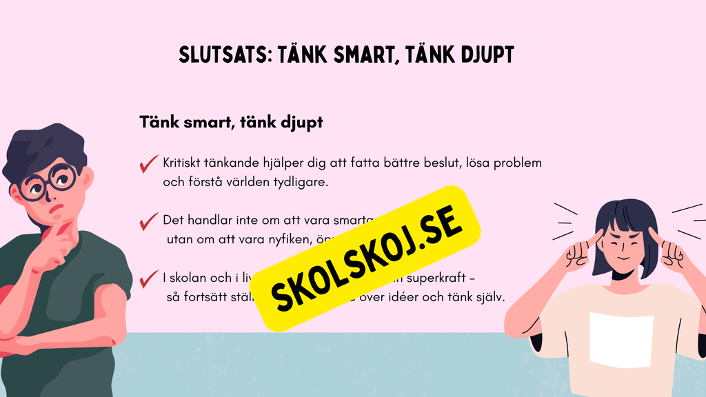 Kritisk tänkande - Presentation
