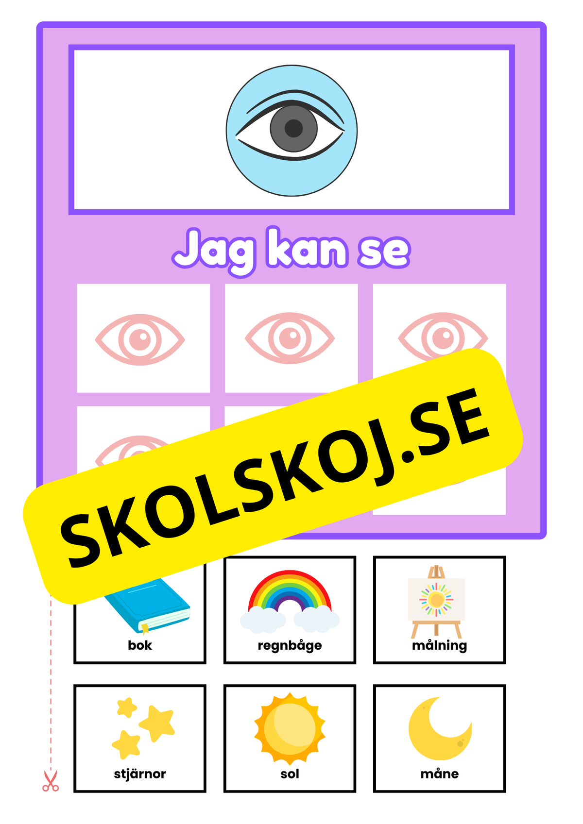 Kroppens sinnen - Sortera i kategorier