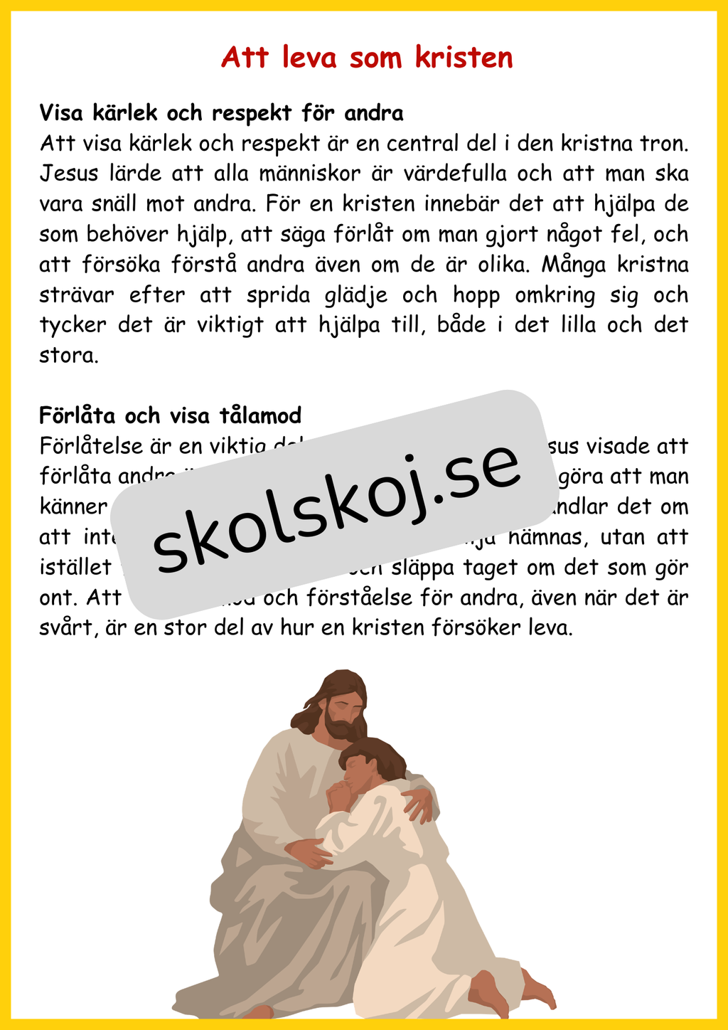 Kyrkan och dess betydelse - Årskurs 4 - 6