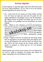 Kyrkan och dess betydelse - Årskurs 4 - 6