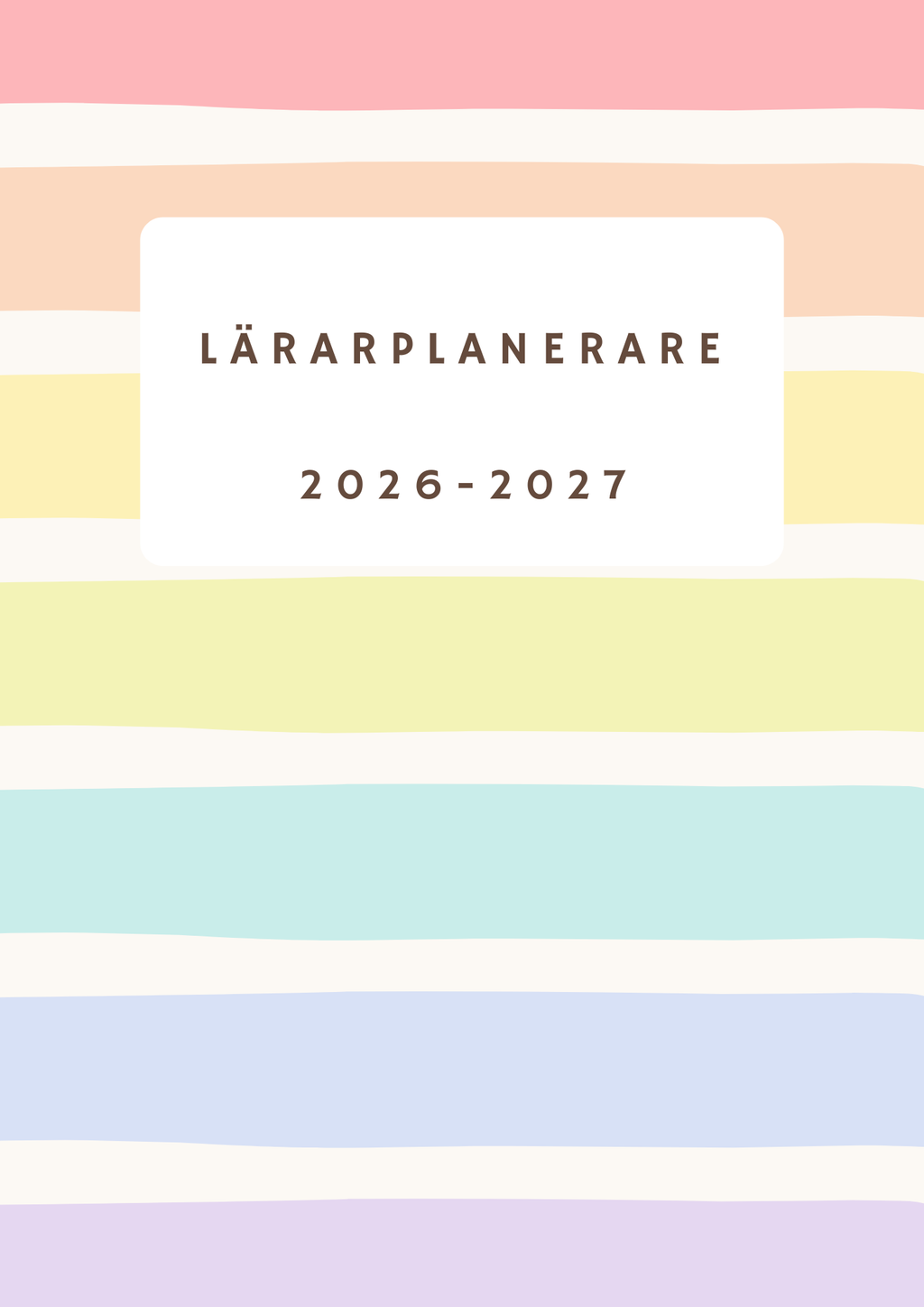 Lärarplanerare 2026-2027 - Häfte