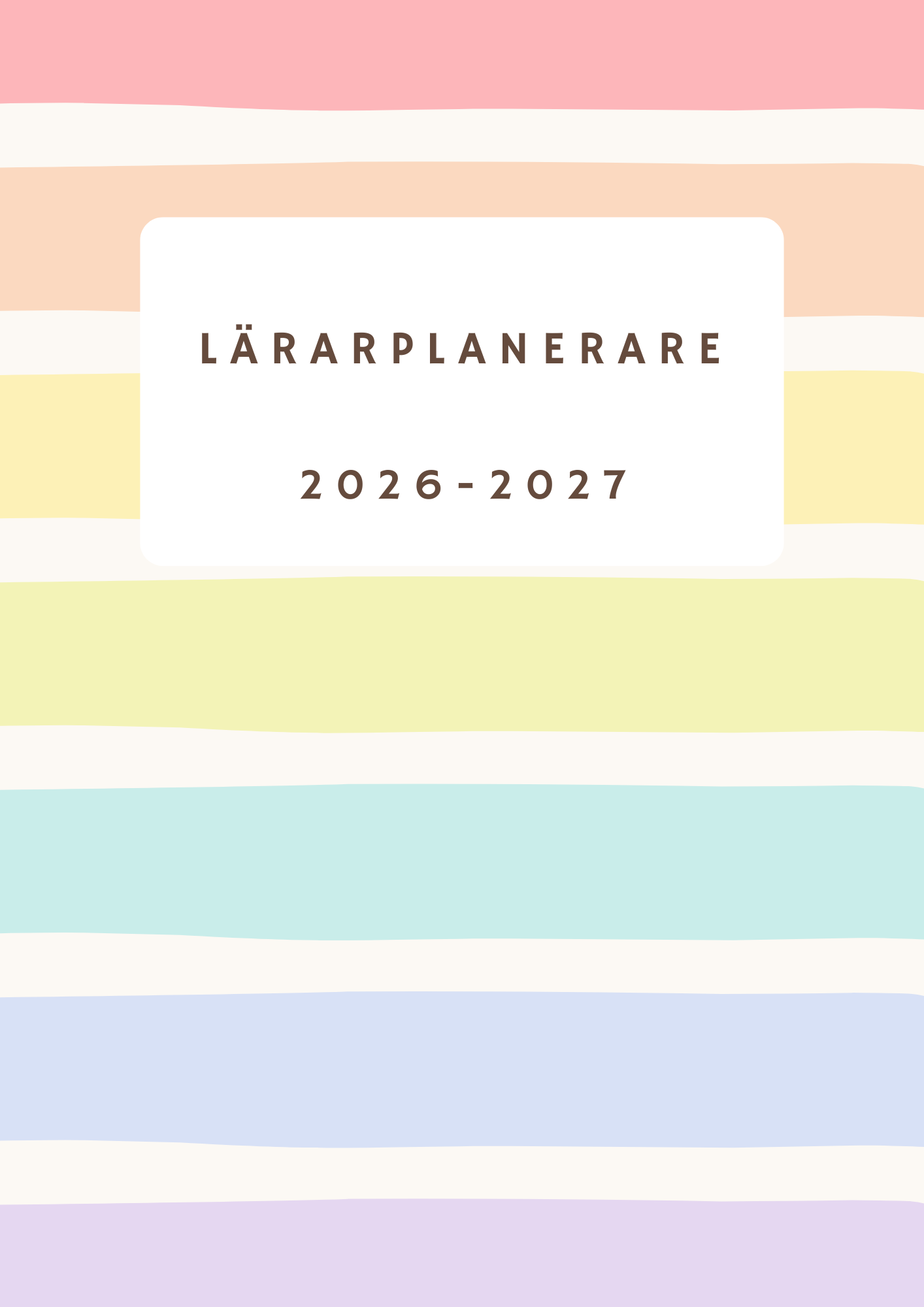Lärarplanerare 2026-2027 - Häfte