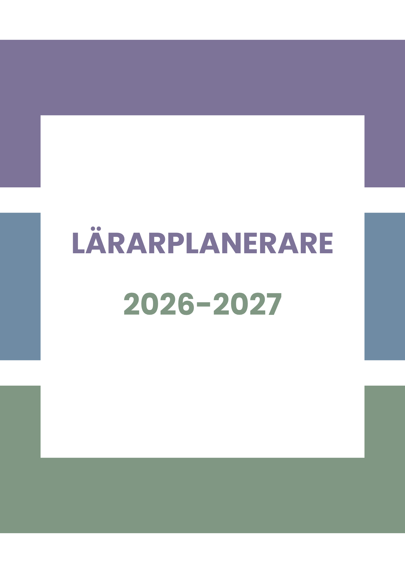 Lärarplanerare 2026–2027