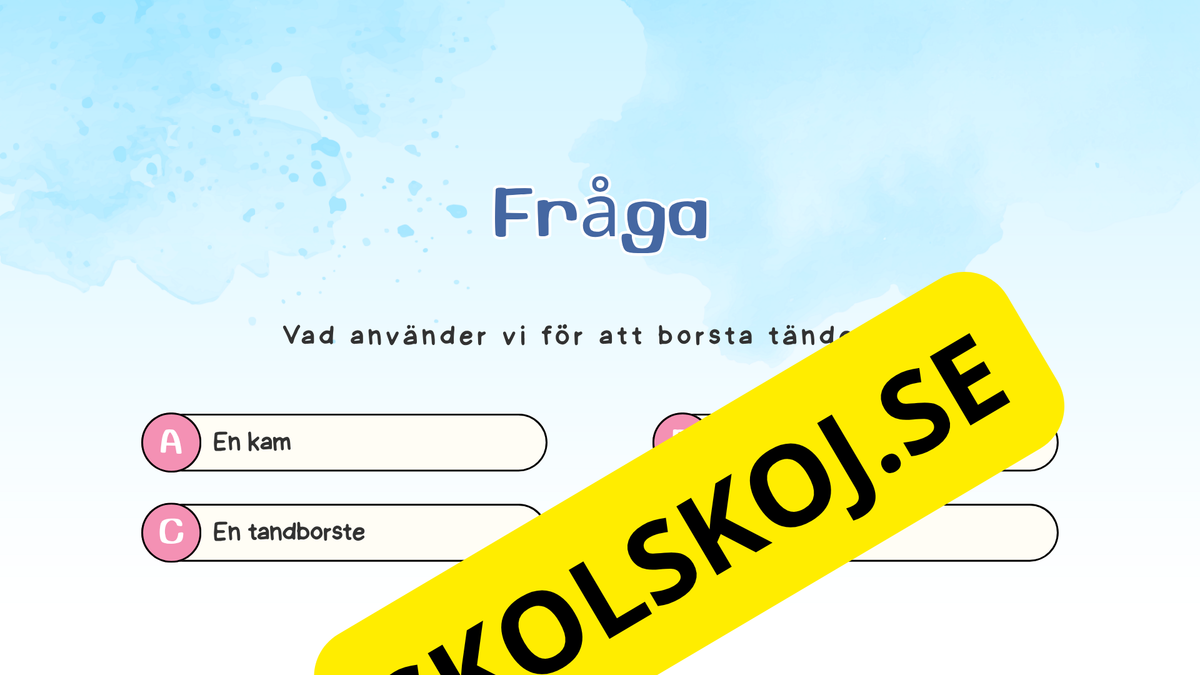 Lär dig om kroppsdelar - Presentation och frågor