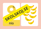 Lär dig siffrorna 1–10 – Matematikflashkort