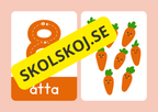Lär dig siffrorna 1–10 – Matematikflashkort