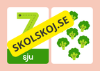 Lär dig siffrorna 1–10 – Matematikflashkort