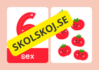 Lär dig siffrorna 1–10 – Matematikflashkort