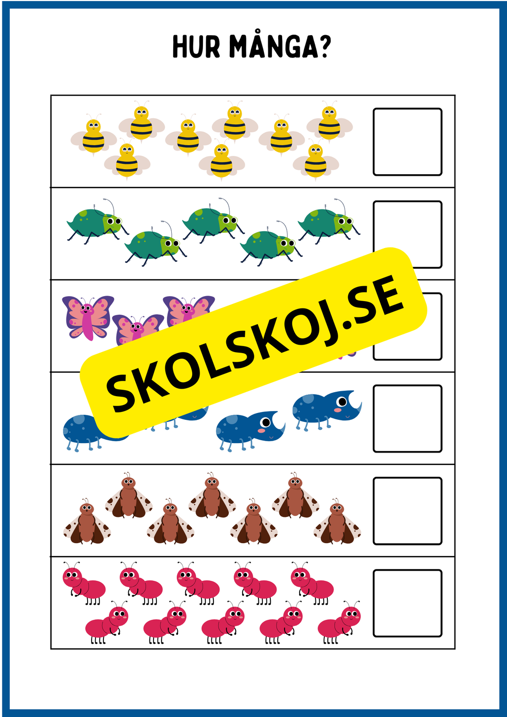 Lär dig siffror och tal 0 - 10
