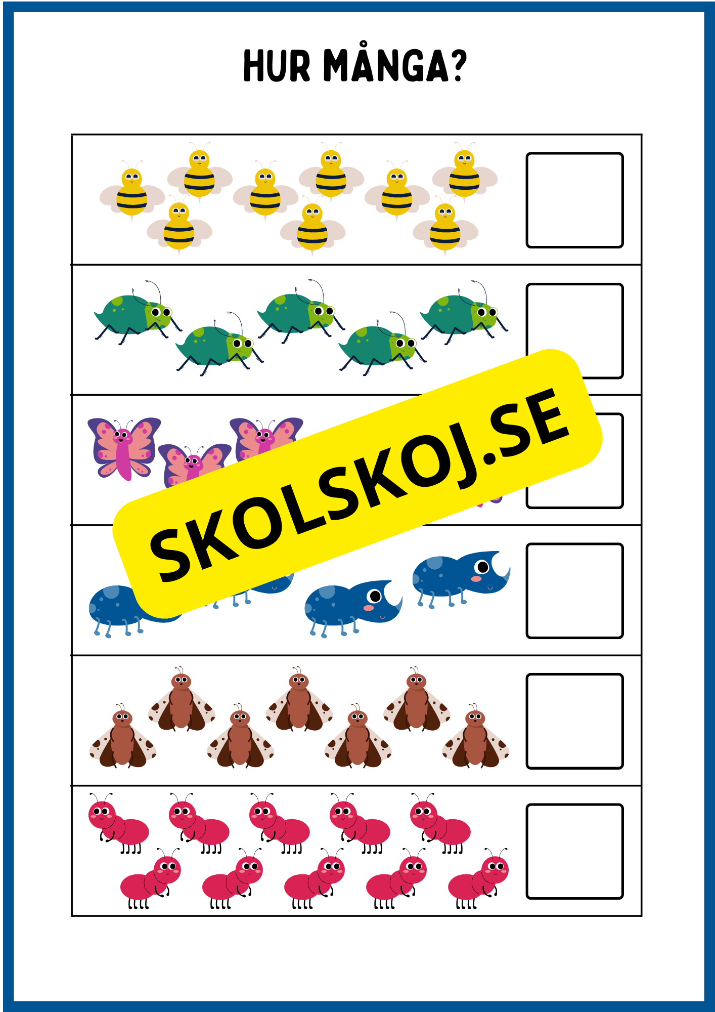 Lär dig siffror och tal 0 - 10