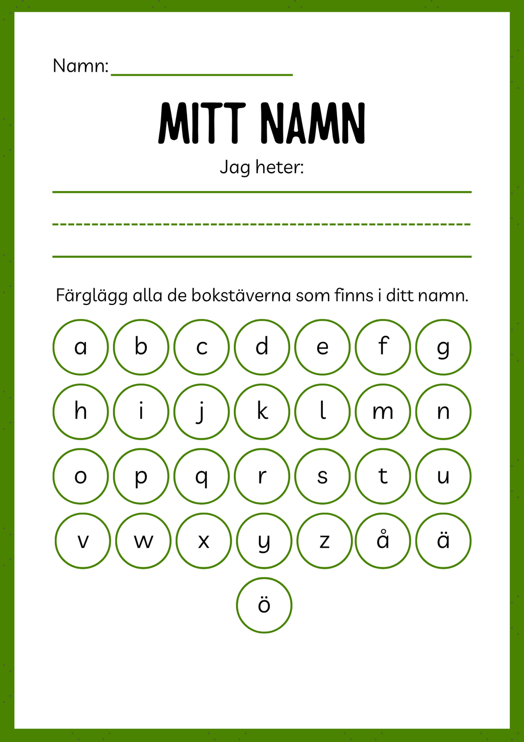 Lär dig skriva stora och små bokstäver