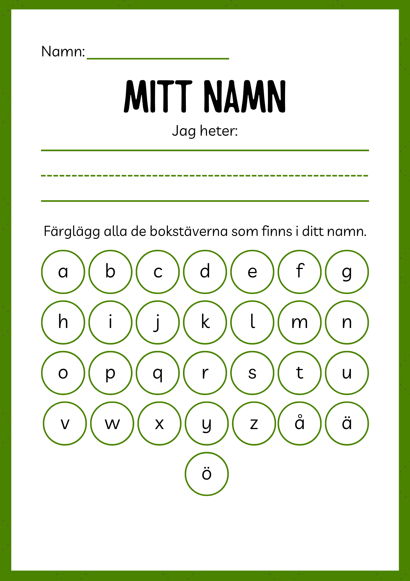 Lär dig skriva stora och små bokstäver