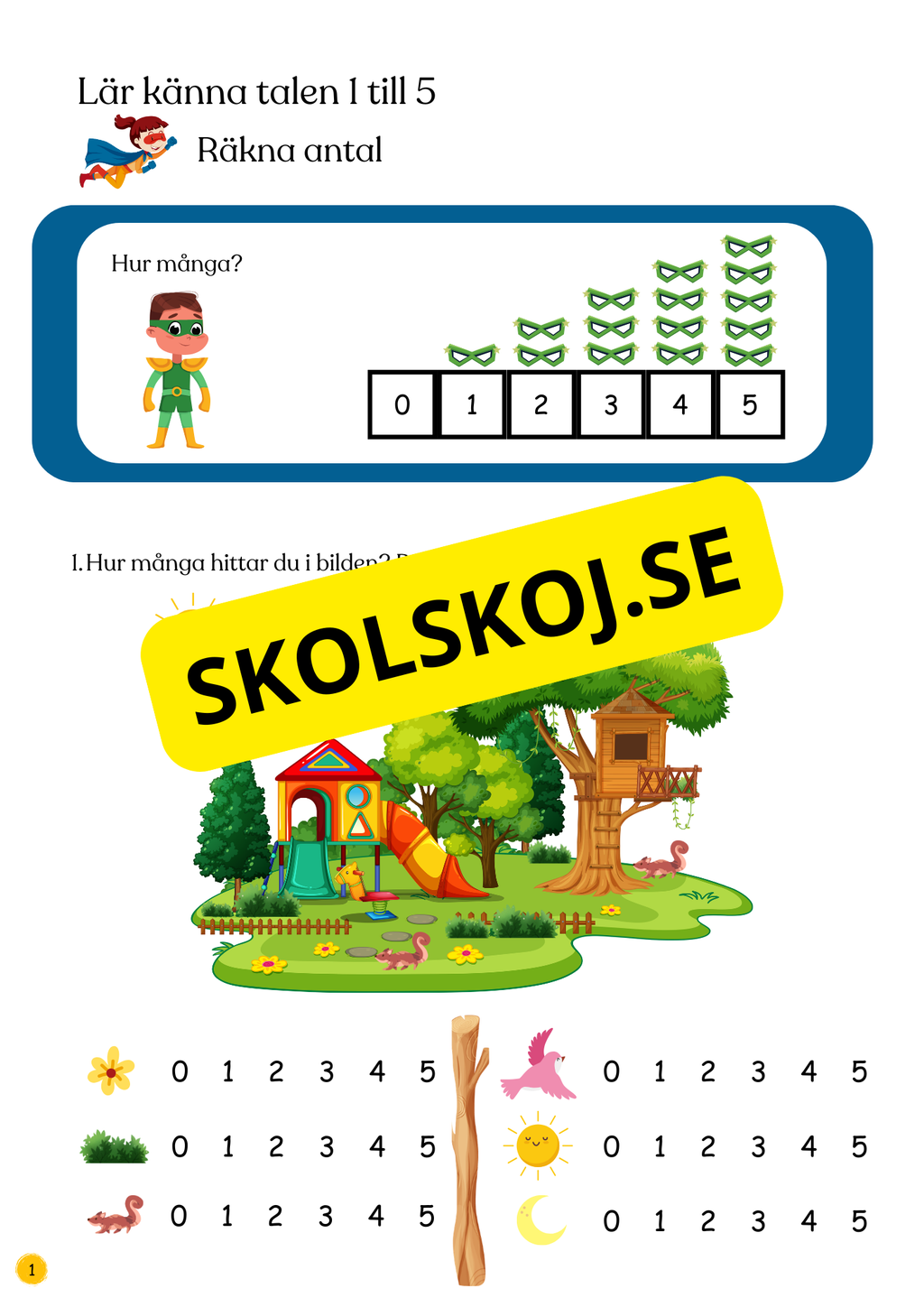 Lär känna talen 0 - 10