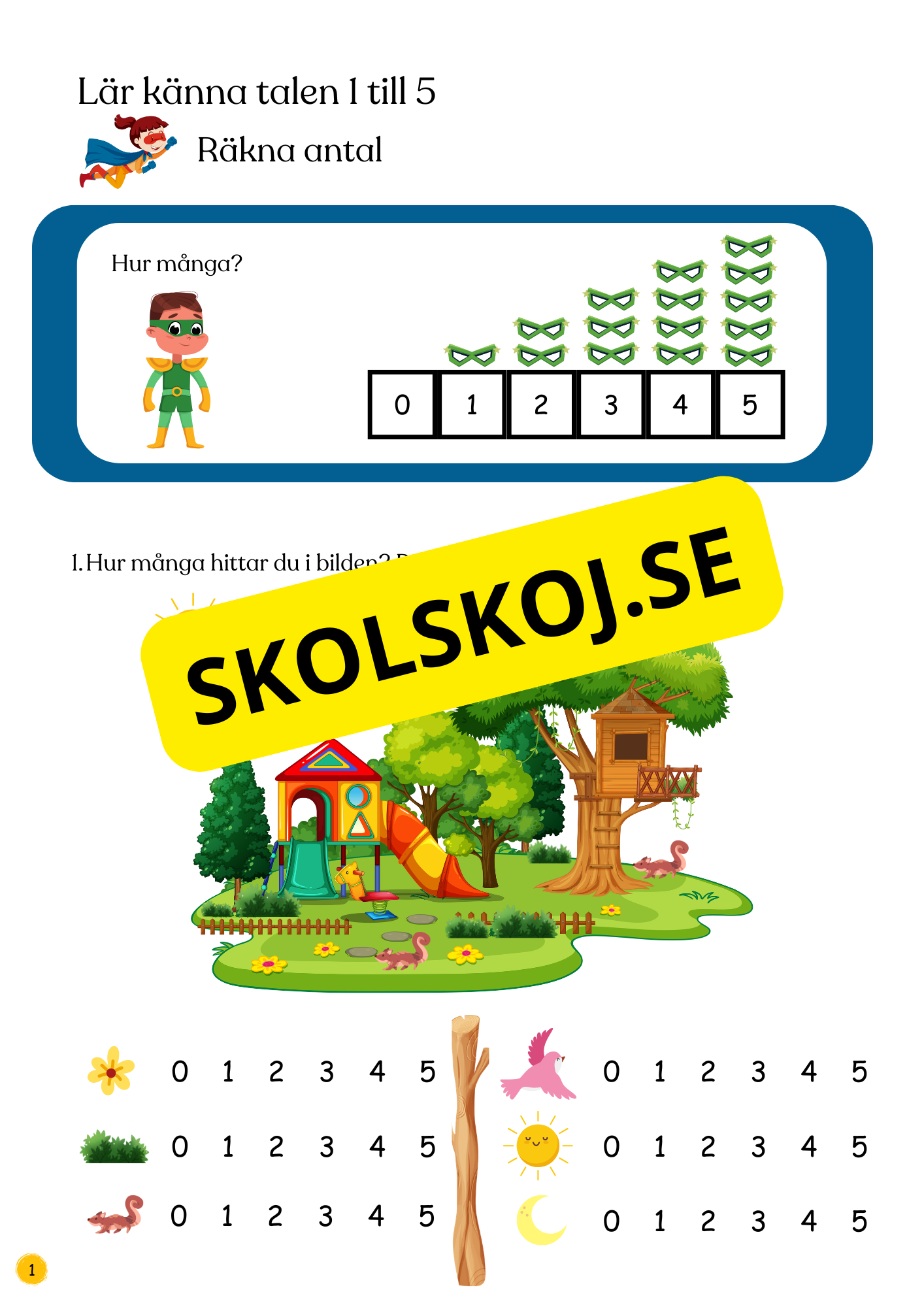 Lär känna talen 0 - 10