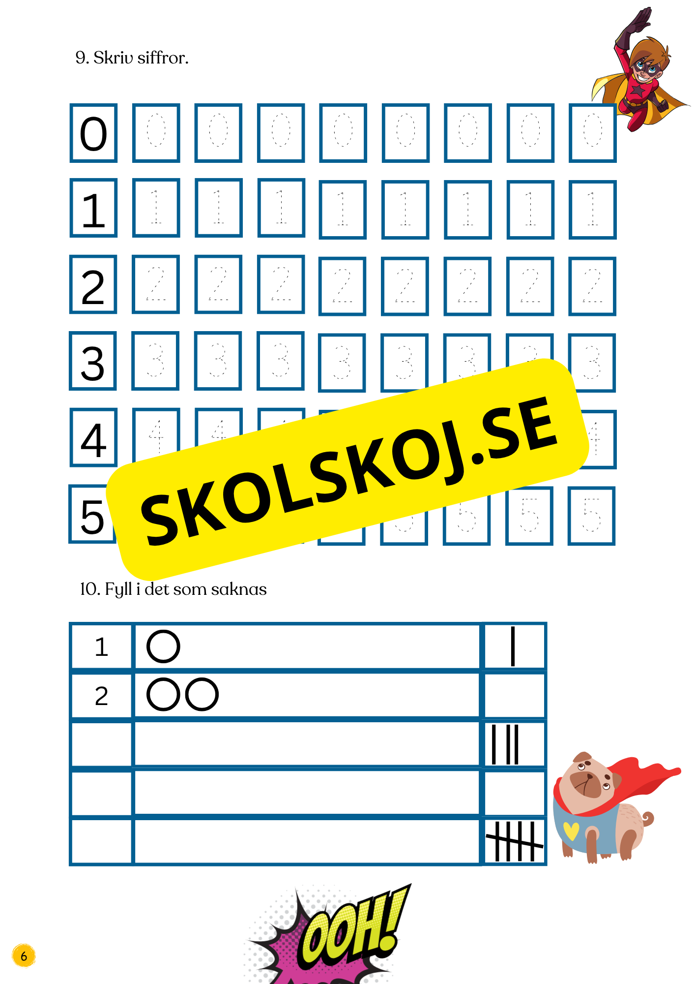 Lär känna talen 0 - 10