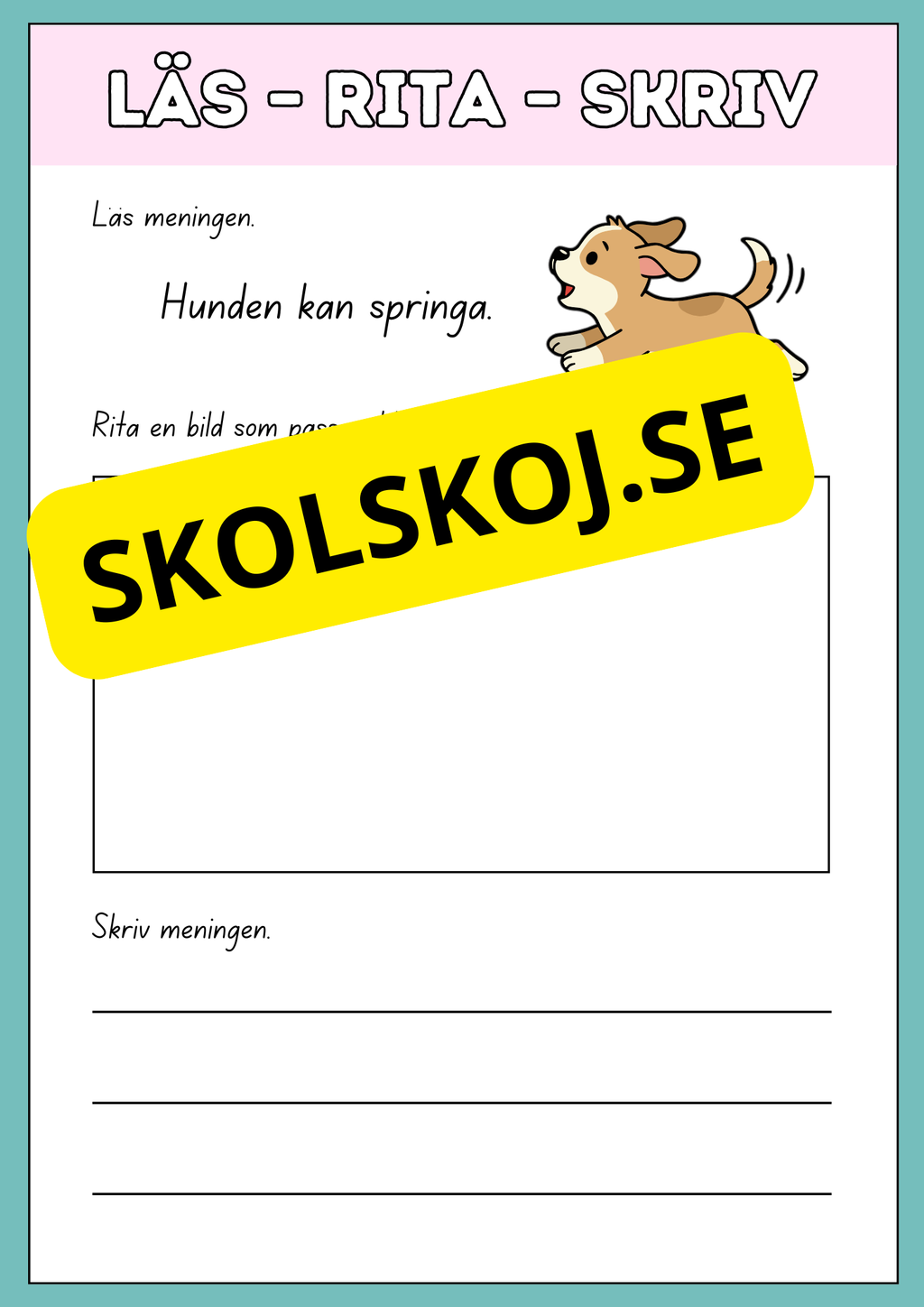 Läs, rita och skriv
