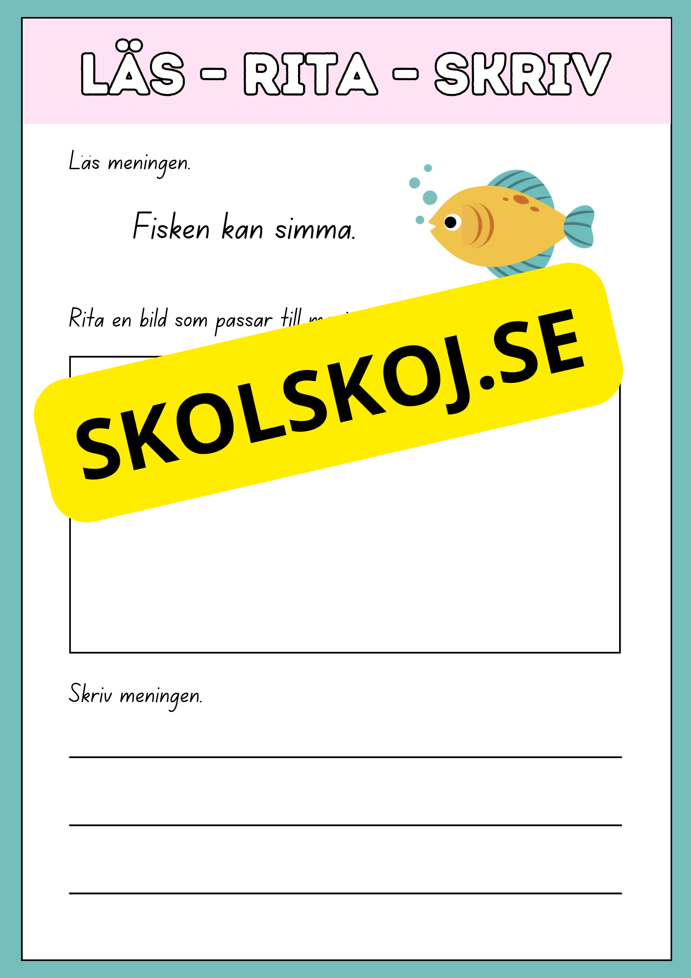 Läs, rita och skriv