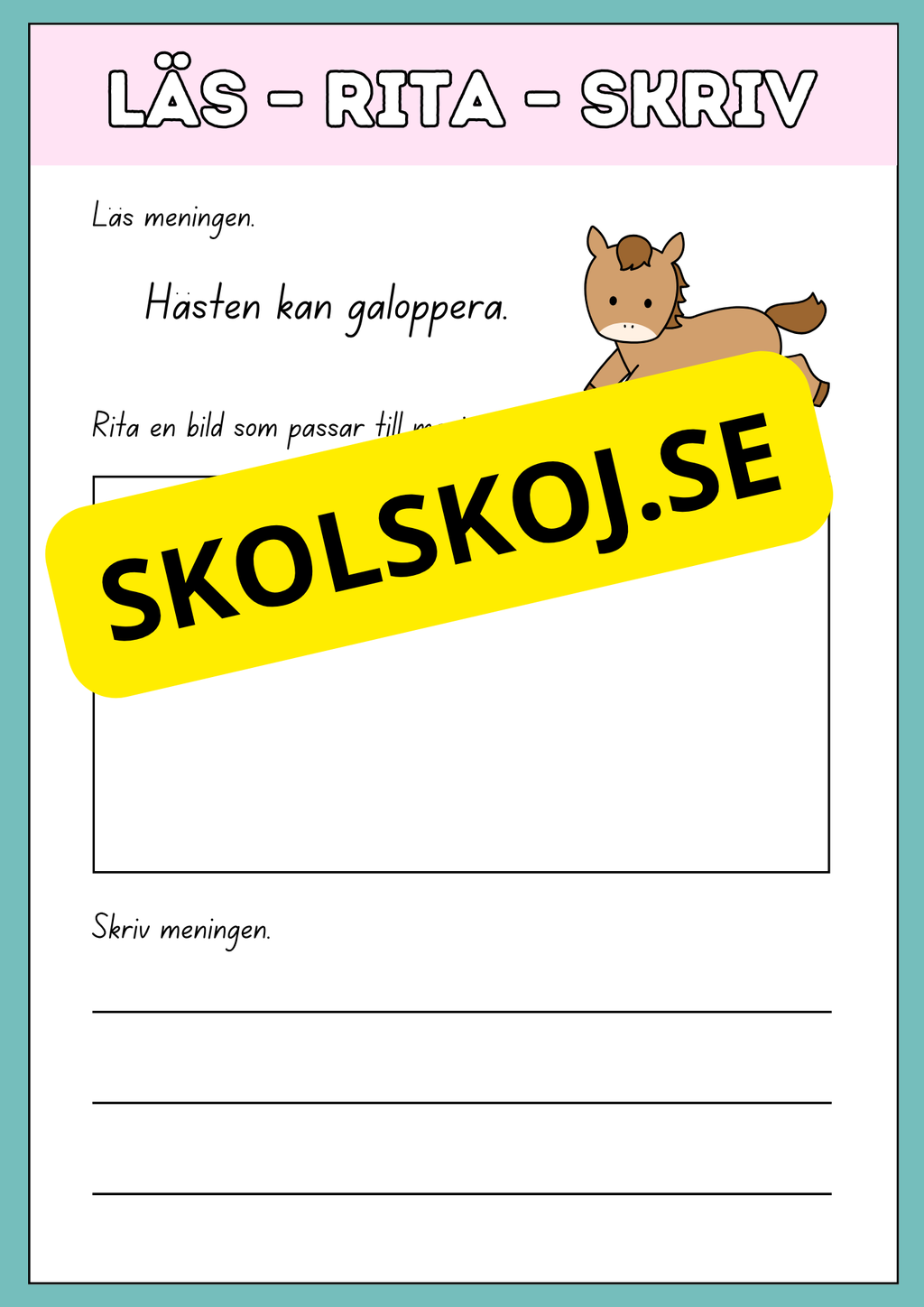 Läs, rita och skriv