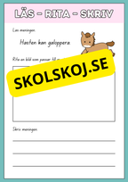 Läs, rita och skriv