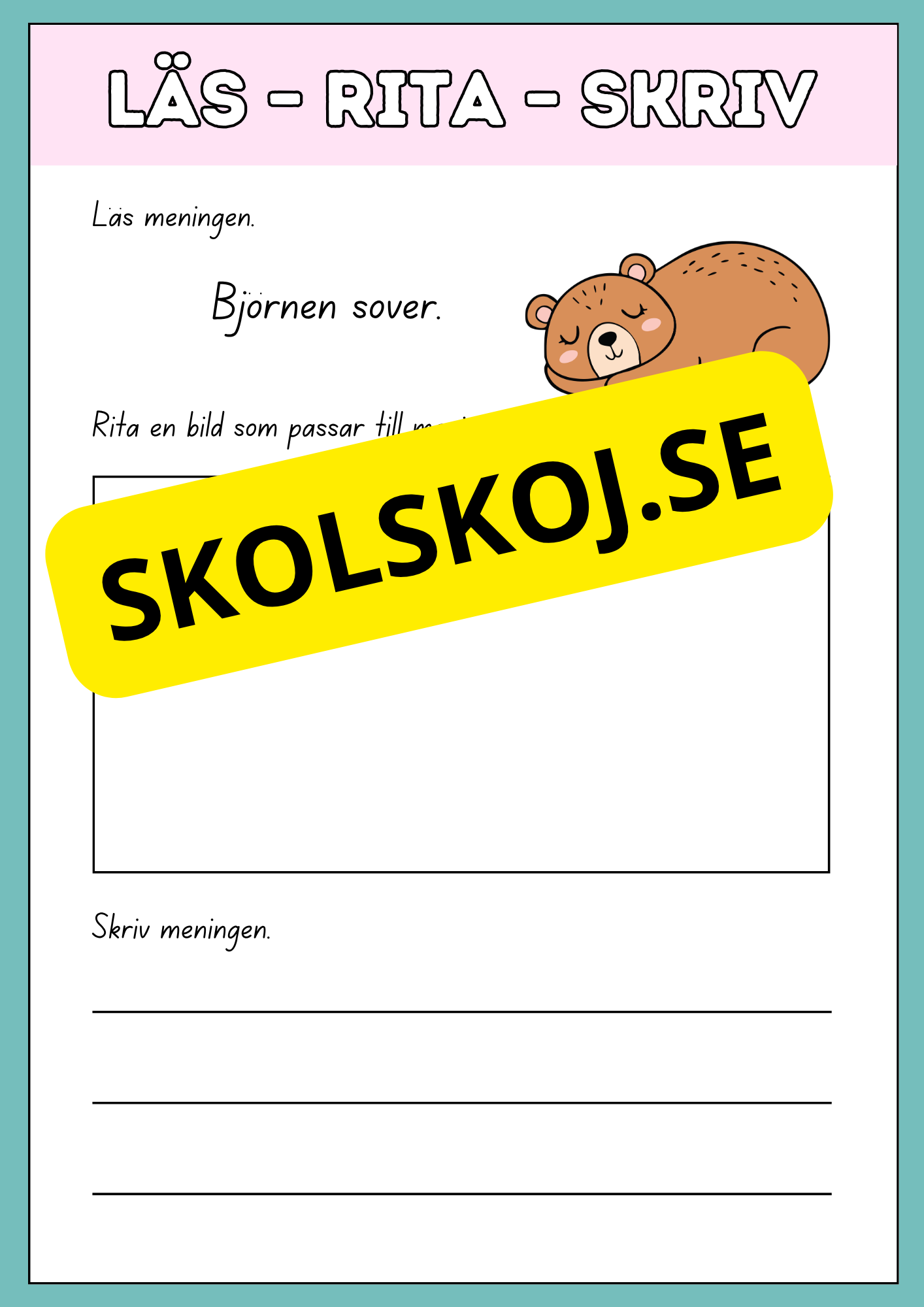 Läs, rita och skriv