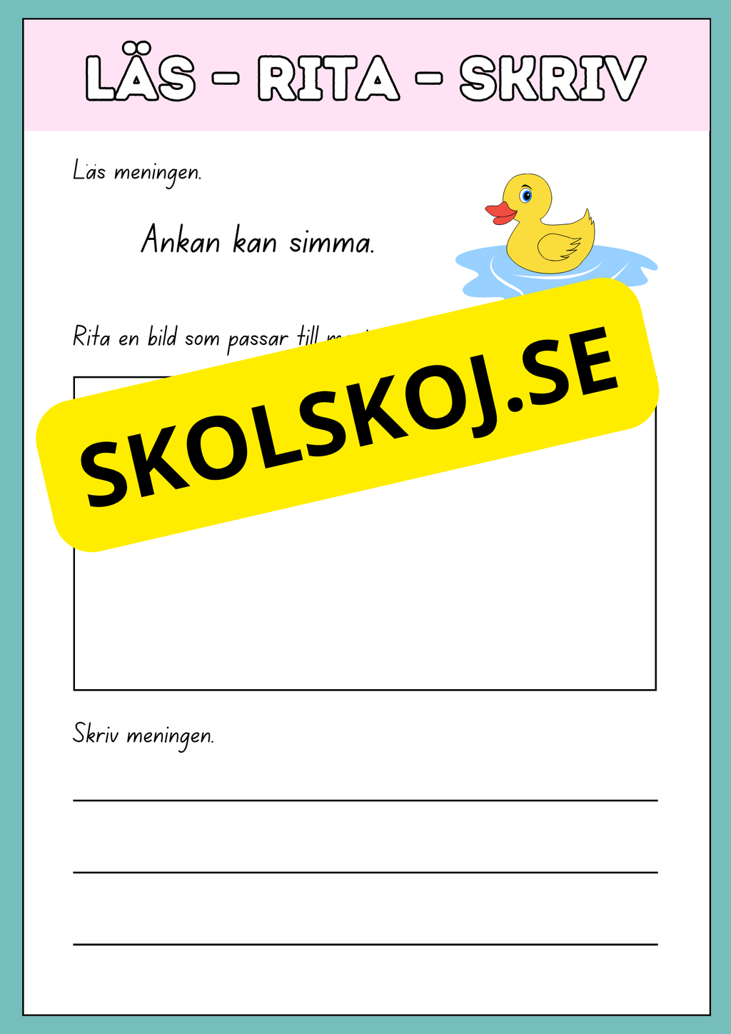 Läs, rita och skriv