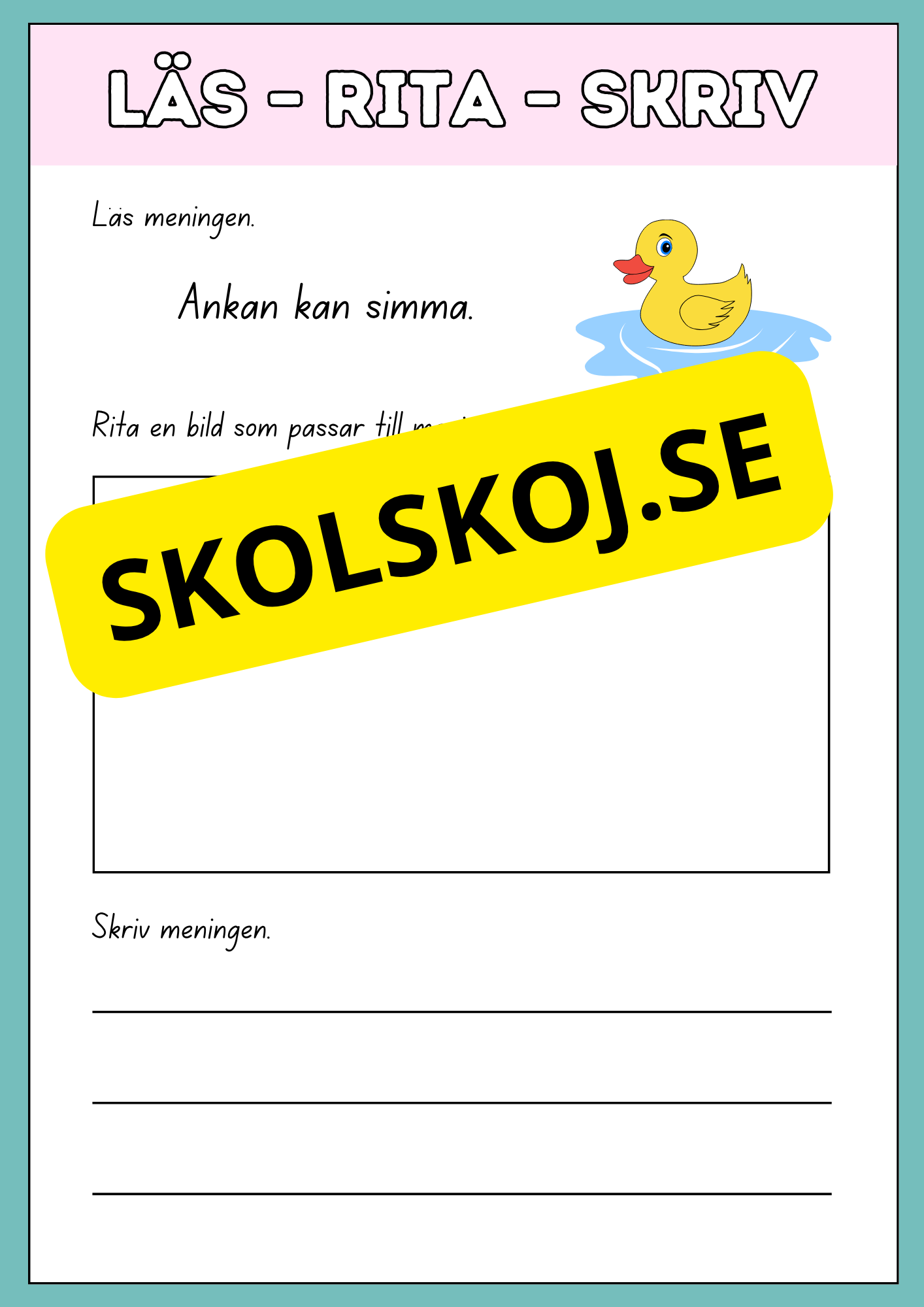 Läs, rita och skriv