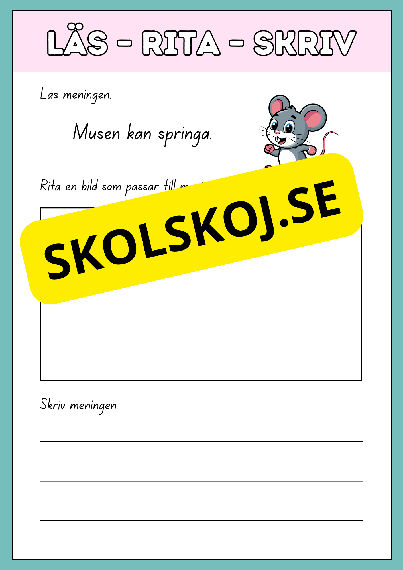Läs, rita och skriv