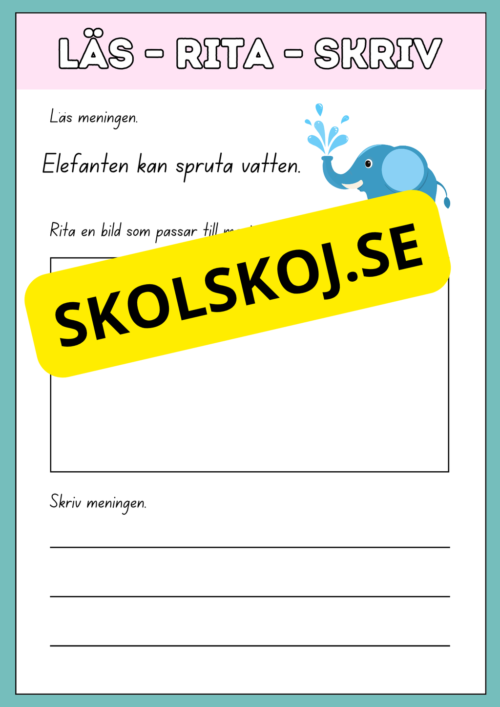Läs, rita och skriv