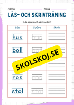 Läs- och skrivträning