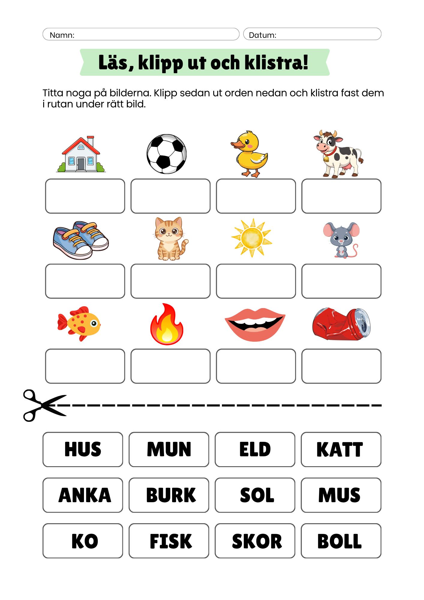 Läs, klipp ut och klistra!