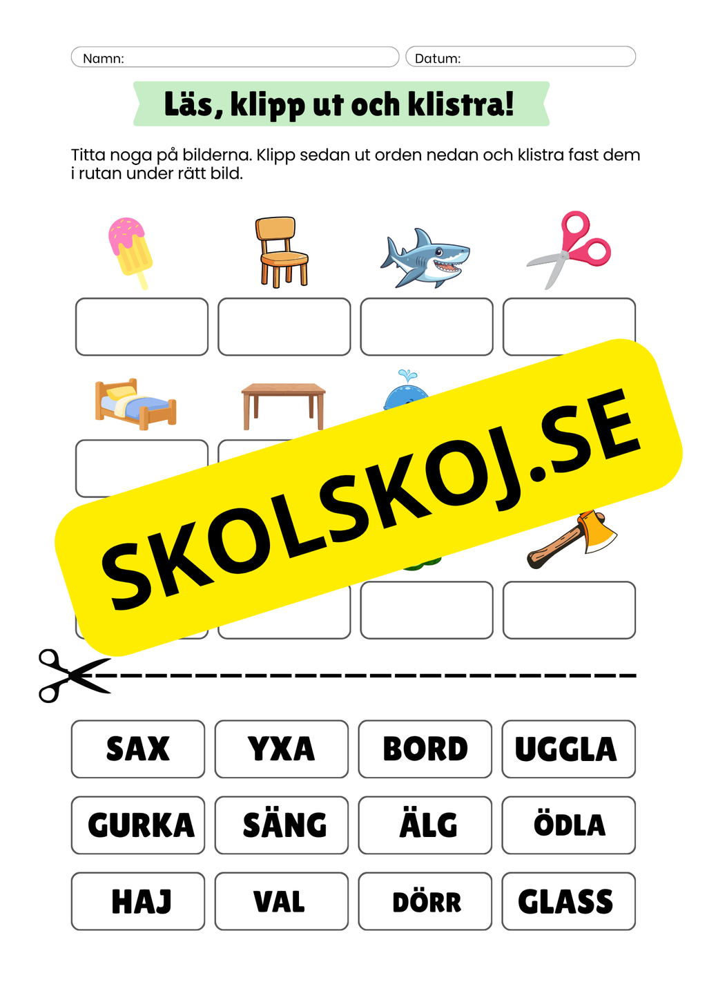 Läs, klipp ut och klistra!