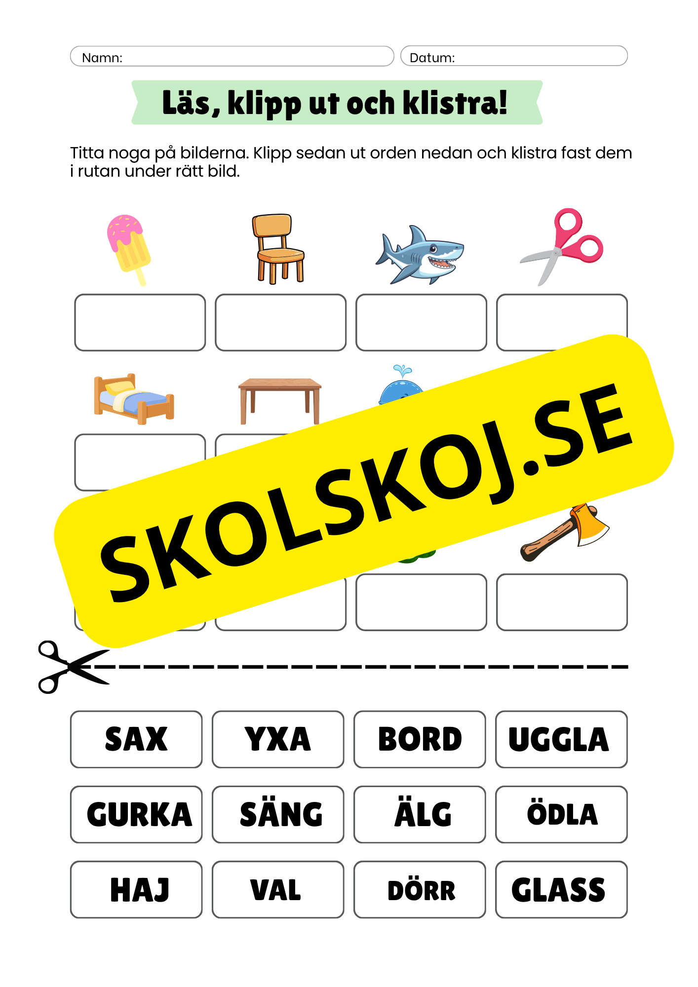 Läs, klipp ut och klistra!