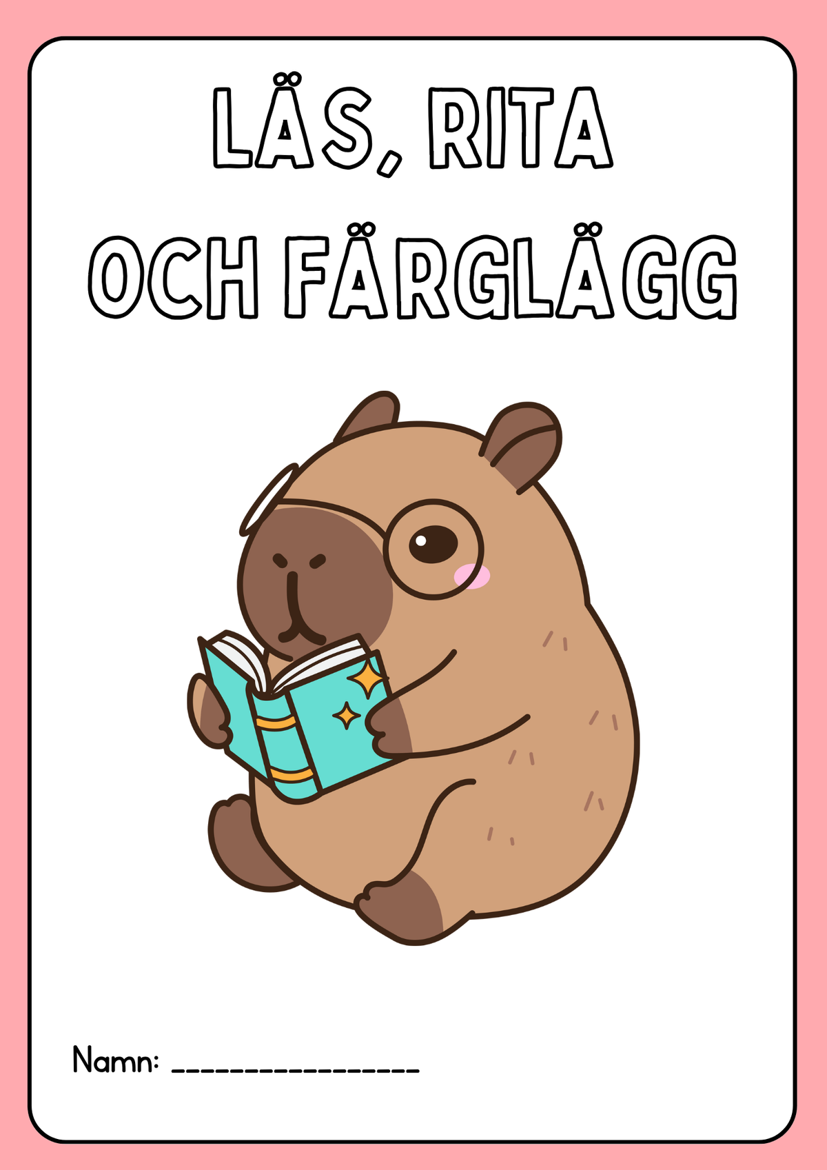Läs, rita och färglägg - Häfte