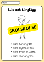 Läs, rita och färglägg - Häfte