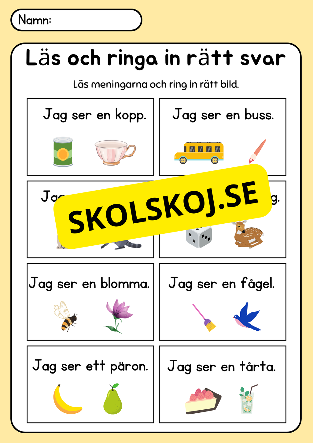 Läs, rita och färglägg - Häfte