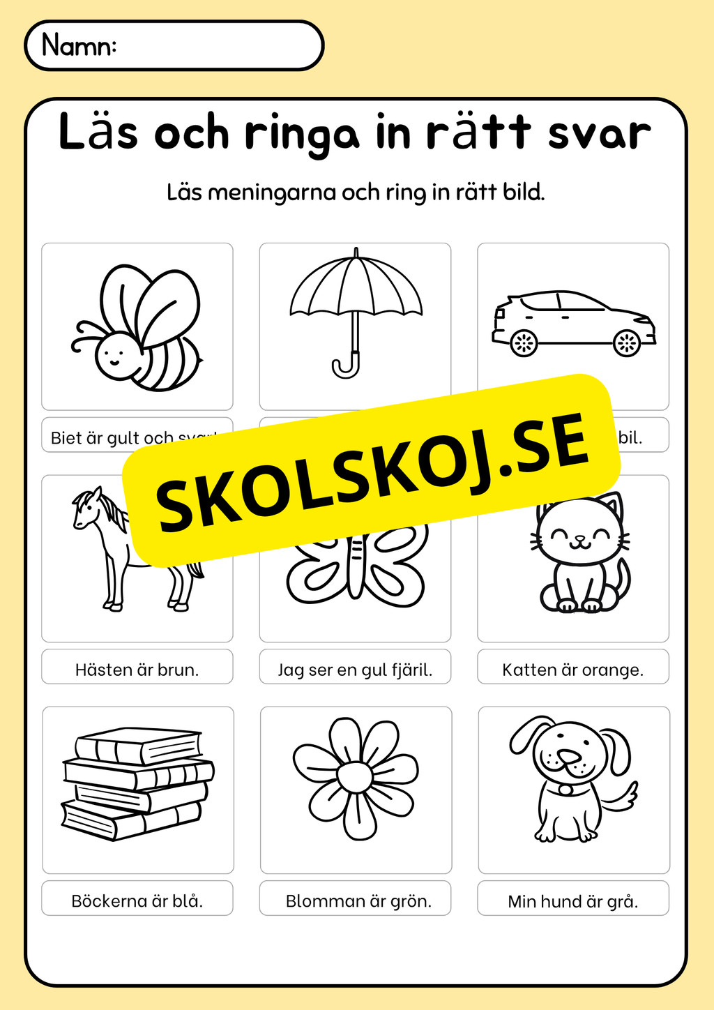 Läs, rita och färglägg - Häfte