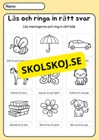 Läs, rita och färglägg - Häfte