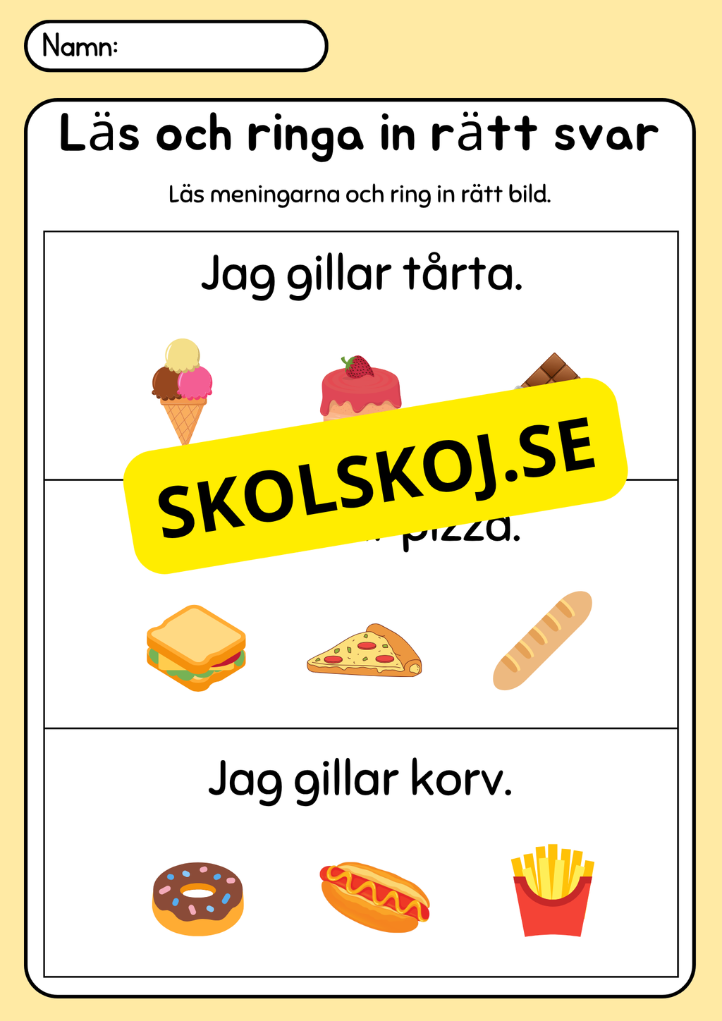 Läs, rita och färglägg - Häfte