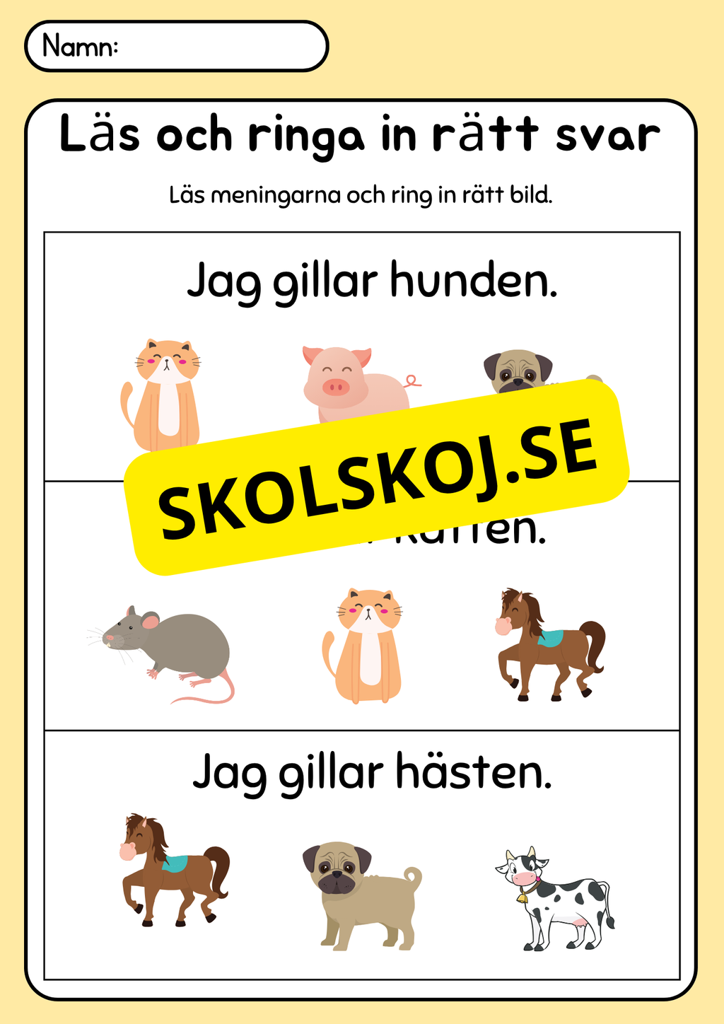Läs, rita och färglägg - Häfte