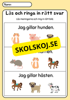 Läs, rita och färglägg - Häfte