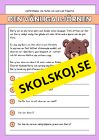 Läsförståelse - Djur- 14 texter