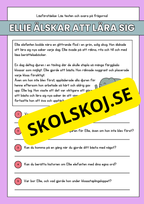 Läsförståelse - Djur- 14 texter