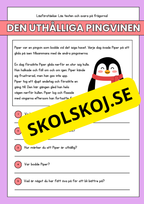 Läsförståelse - Djur- 14 texter