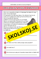 Läsförståelse - Djur- 14 texter