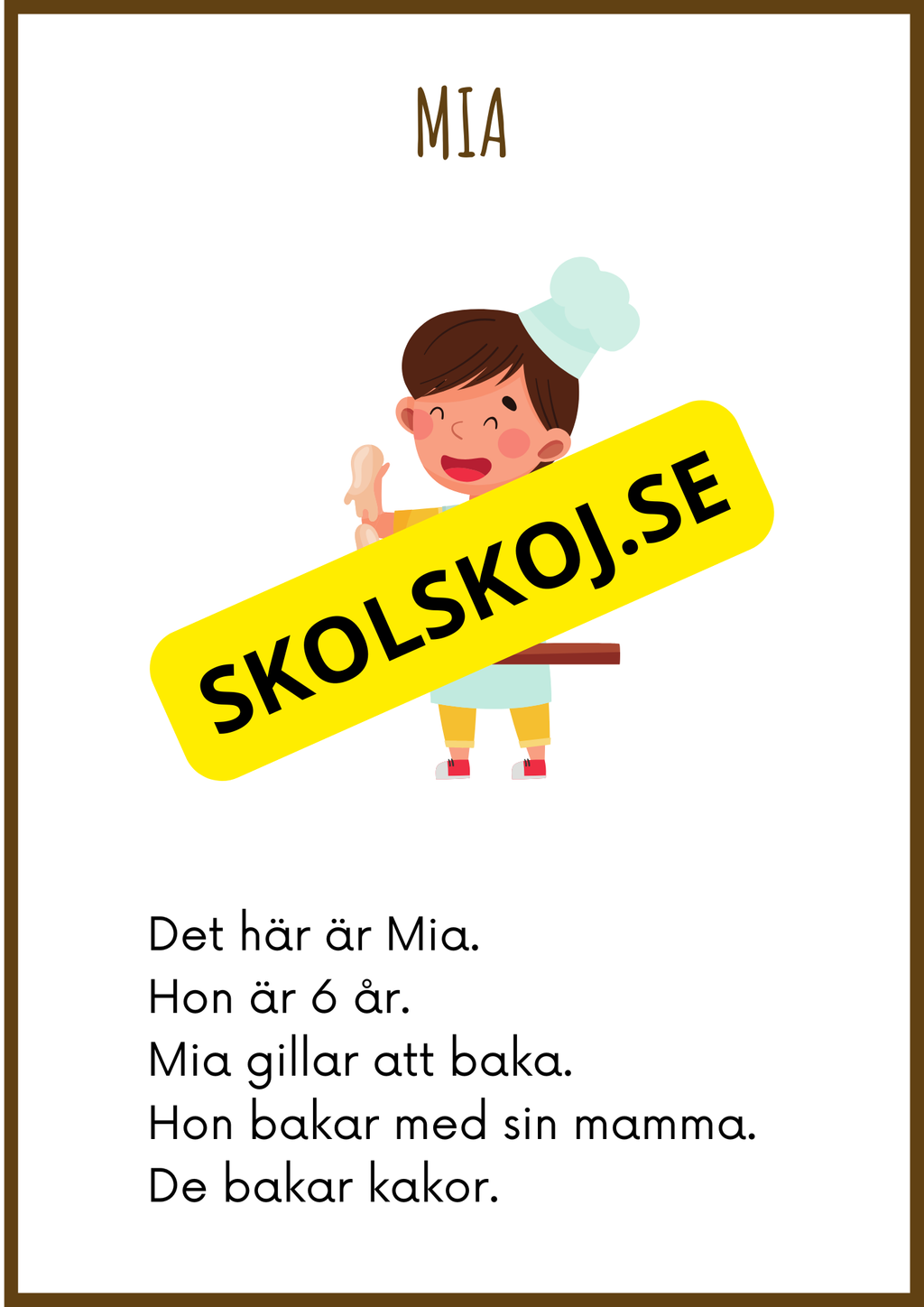 Läsförståelse - Enkel